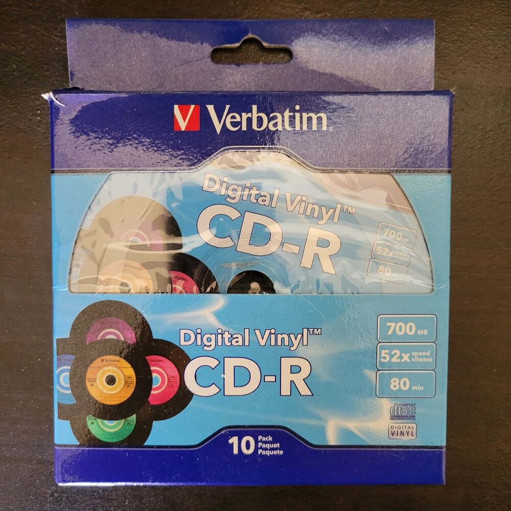 Brand New Verbatim Digital Vinyl CD-R (set of 10)